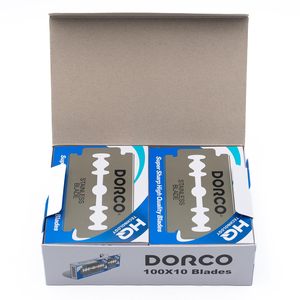 Lames de rasoir de sécurité à double tranchant Dorco ST300 Platinum |   Lot de 1 000 pièces en vrac |   Lames de rasoir en acier inoxydable pour la vente en gros - Product Image 1