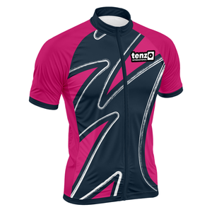 Maillot de Ciclismo Unisex Personalizado, Manga Corta, Cierre Completo, Poliéster y Elastano, Impresión por Sublimación, Transferencia de Calor, Transpirable - Product Image 2