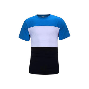 Conjunto de ropa de color de contraste para hombre, diseño superior de manga corta, ropa informal personalizada de alta calidad, conjunto de pantalones cortos de dos piezas - Product Image 3