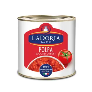 Hochwertige 100% italienische La Doria gehackte Tomaten in Dosen Dosen 6x2,5kg Kein Salz hinzugefügt Kein OGM Bester Preis