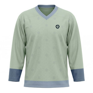 Maillot de hockey sur glace sportif, matériau durable, tissu respirant, conçu pour le confort et les performances sur le terrain - Product Image 1