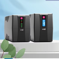Prix de l'onduleur hors ligne 650 VA 12VDC 220VAC pour ordinateur Petit onduleur Affichage LED avec AVR