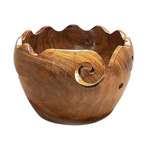 ชามเส้นด้ายที่ทำจากไม้ลูกสนมะม่วงต้นอะคาเซียไม้บีชผลิตภัณฑ์มาตรฐานการออกแบบที่เป็นเอกลักษณ์ของตกแต่งบ้านสินค้างานฝีมือด้วยมือ - Product Image 2