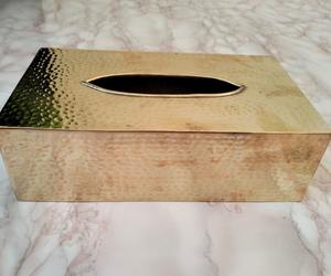 กล่องกระดาษทิชชู่ทองเหลืองสีทองที่มีผิวเรียบสำหรับให้เป็นของขวัญและตกแต่งในราคาขายส่งจากอินเดีย - Product Image 3