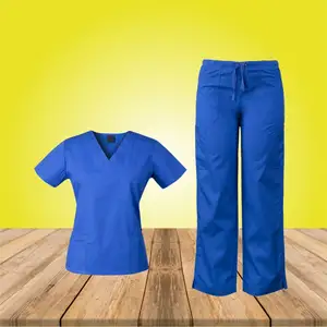 לשפשף חליפת חולים חכם אחיד עכשווי סגנון עבור פעיל רפואי מקצוע למעלה מכנסיים פיג 'מה מכנסיים מטען