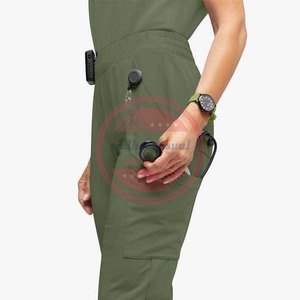 กางเกงสครับทางการแพทย์สำหรับผู้หญิงและผู้ชายกางเกงสครับพยาบาลออกแบบได้ตามต้องการ - Product Image 6