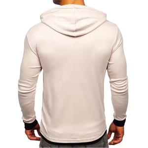 Sudadera con capucha personalizada de alta calidad para hombre, sudadera de algodón de invierno, ropa de calle de moda OEM sólida, sudaderas en blanco al por mayor - Product Image 2