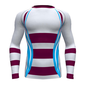 Custom Manufacture Men Wear Rash Guard Breathable Softness Wear Long Sleeves <b>Swim</b> Surfing Rash Guard for Men OEM Service - Product Image 3