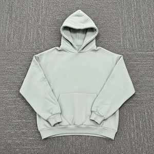 Sweat à capuche régulier pour homme 400 GSM sans cordon de serrage Poche kangourou Streetwear urbain Fabricant de sweats à capuche thermiques - Product Image 6