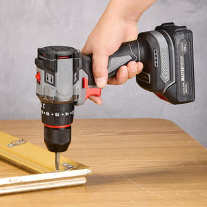 Perceuse à percussion <span class=keywords><strong>sans</strong></span> <span class=keywords><strong>fil</strong></span> <span class=keywords><strong>sans</strong></span> balais pour le perçage du béton, de l'acier et du bois avec batterie au lithium, perceuse électrique - Product Image 4