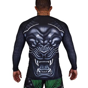 เสื้อแรชการ์ดสำหรับผู้ชายเสื้อรัดกล้ามเนื้อโลโก้ตามสั่งใหม่ - Product Image 2