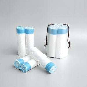 Drawtape <b>Trash</b> <b>Bags</b> with Custom Logo PE Plastic Gravure Printing Easy Cleanup Solution - Product Image 3