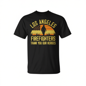 T-shirt haut de gamme « Merci aux pompiers de Los Angeles, nos héros » - Product Image 2