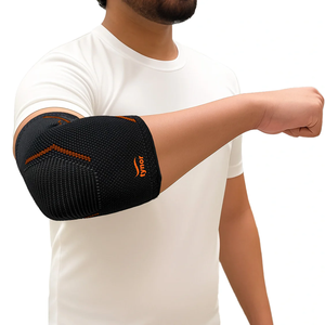 Manchon de compression réglable à air pour coude, en tissu respirant et léger, idéal pour le sport, le fitness et l'entraînement en salle de sport - Product Image 1