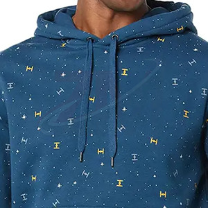 Sudaderas con capucha de forro polar personalizadas de fábrica con patrón sólido para hombre, tallas grandes, corte ajustado, nuevas llegadas, sudaderas para ropa urbana. - Product Image 3