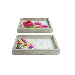 Bandeja con estampado de madera de mejor estilo, diseño personalizado, accesorio para servir alimentos y aperitivos, aspecto de diseñador al costo más bajo - Product Image 2