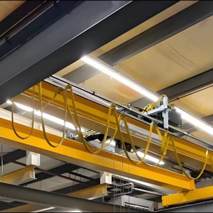 Pont roulant à double poutre de style européen robuste avec alimentation électrique AC PLC 10 tonnes 20 tonnes 50 tonnes - Product Image 1