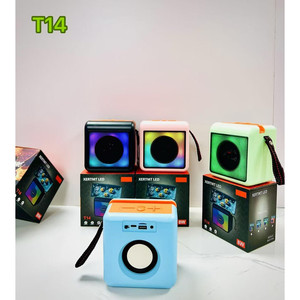 ลำโพงพกพา T14 8W RGB LED ไร้สาย พร้อมวิทยุ FM และไมโครโฟน สำหรับใช้งานกลางแจ้ง - Product Image 4