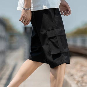 Pantalones cortos de talla grande 9XL para hombre, pantalones cortos Cargo de algodón para hombre grande y alto, Bermudas informales con cordón de verano para hombre con múltiples bolsillos - Product Image 2