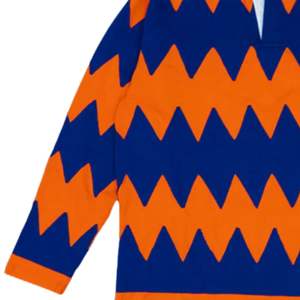 Camiseta de Rugby de Manga Larga, Polo de Algodón con Patrón en Zigzag, Ropa Deportiva Informal, Ajuste Holgado, Camiseta de Entrenamiento para Hombre y Mujer, Unisex - Product Image 4