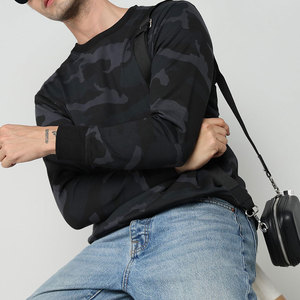 Sweat-shirt classique pour hommes avec poignets côtelés et col rond pour un confort décontracté au quotidien Sweat-shirt pour hommes personnalisé - Product Image 5