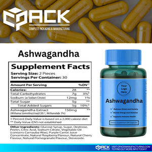 Fournisseur leader aux États-Unis vendant des capsules de complément alimentaire Ashwagandha de qualité supérieure, logo personnalisé, marque privée pour adultes - Product Image 3
