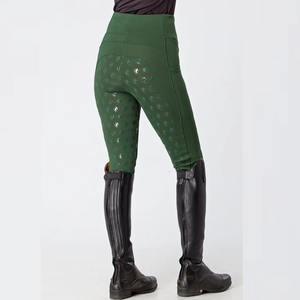 Premium Equestrian Tights Full Seat Grip Stretchy Fit Custom Clothing Bulk Supplier Horse Riding Leggings Pants with Belt Loops - Product Image 3