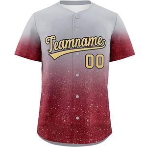Camiseta de Béisbol Personalizada Unisex con Botones, Impresión por Transferencia de Calor, Secado Rápido, Transpirable, Tallas Grandes, Antibacteriana, para Equipos - Product Image 5
