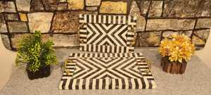 Exquisita bandeja para servir con incrustaciones de hueso, plato de postre de primera calidad hecho a mano para celebraciones de Eid, regalos árabes y Decoración de mesa para el hogar - Product Image 5