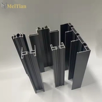 Perfiles de Extrusión de Aluminio con Recubrimiento en Polvo Serie 6000 Personalizados, Puerta Corredera Moderna con Marco Delgado y Ventana para Apartamento y Chalet