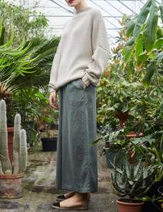 Conception de base en gros femmes col rond à manches longues décontracté tricoté <span class=keywords><strong>pull</strong></span> <span class=keywords><strong>pull</strong></span> manches chauve-souris acrylique laine <span class=keywords><strong>pull</strong></span> - Product Image 6