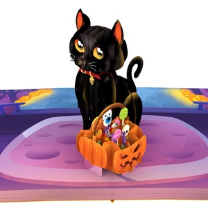 Thiết kế mới mèo <span class=keywords><strong>2025</strong></span> 3D <span class=keywords><strong>Pop</strong></span> <span class=keywords><strong>Up</strong></span> thiệp chúc mừng thủ công mỹ nghệ Halloween <span class=keywords><strong>Pop</strong></span> <span class=keywords><strong>Up</strong></span> thẻ màu đen dễ thương mèo chủ đề Halloween 3D thẻ cho kỳ nghỉ - Product Image 4