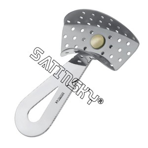 Bandeja de Impresión Mediana para Prótesis Total, 16 cm, Instrumentos Quirúrgicos Dentales de Acero Inoxidable Fabricados con AISI 420 - Product Image 6
