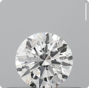 สำหรับ GIA เพชรกลมธรรมชาติ0.3Ct D สี SI1ความชัดเจนสำหรับการทำเครื่องประดับเพชรหลวม - Product Image 1
