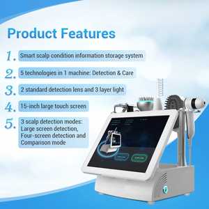 Best Quality New Type Desktop Hair Growth Head <b>Scalp</b> Massager <b>Brush</b> USB Oxygen Spray <b>Scalp</b> Skin Analysis Machine 5 En 1 - Product Image 3