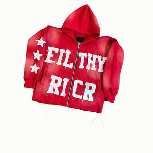 Personalizado 100% algodón pulóver parche bordado de gran tamaño Boxy Hoodie ácido lavado hombres sudaderas con capucha y sudaderas - Product Image 1