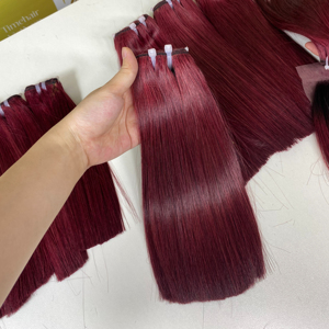 Extensions de cheveux humains vierges vietnamiens blonds exquis de 24 pouces, double trame, tissées à la machine, pour un pose facile - Timehair Vietnam - Product Image 1
