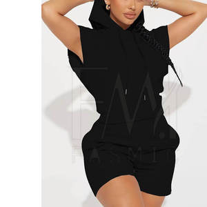 Conjuntos de dos piezas de verano de talla grande duraderos para mujer Ropa informal a prueba de viento ecológica con color y logotipo personalizados - Product Image 2