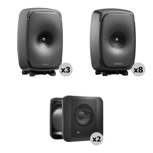 Huge Discount 7.1.4 Dolby Atmos Producer Finish Package Includes 3 X 8351A Studio Monitors and 2 X 8341A Subwoofers
