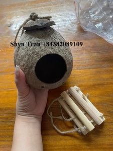 บ้านนกของเล่นกะลามะพร้าว,รังนกจากเวียดนามบ้านสัตว์เลี้ยงมะพร้าวธรรมชาติรังนกกรงนกเป็นมิตรกับสิ่งแวดล้อม/Shyn Tran - Product Image 4