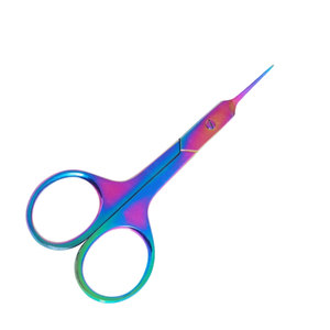 Ciseaux de manucure courbés de style russe en acier inoxydable aiguisé pour droitiers, outil de beauté pour l'élimination des peaux mortes, avec poignée, emballage inclus - Product Image 5