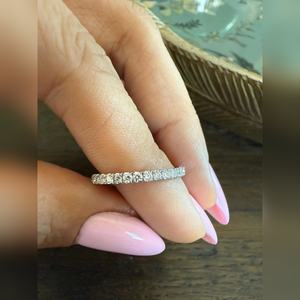 Wholesale price 1.00 Carat VVS2 Round Cut Diamond Eternity Wedding Band Manufacturer Supplier in <b>cheap</b> - Product Image 1
