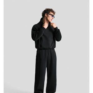 Pantalones de chándal oversize para hombre, de pierna recta, holgados, de algodón, para correr, estilo Terry, jogger, ligeros, streetwear - Product Image 3