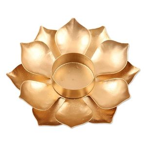 Bougeoirs de luxe modernes en forme de tournesol, nouveau style de bougeoir en métal tendance, bon prix, pour mariage, bougie décorative - Product Image 3