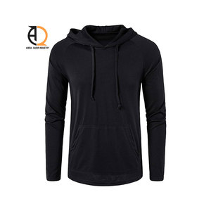 Sweat-shirts à capuche pour hommes personnalisés, fins, sportifs, respirants, couleurs unies, thermiques - Product Image 3