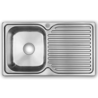 Éviers de cuisine rectangulaires à cuve unique en acier inoxydable 304 épaissi de haute qualité