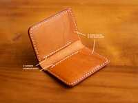 Dompet Kulit RM International RM-LW-1589 Gaya Patriotik Desain Lipat Buatan Tangan Warna Logo Dapat Disesuaikan Tempat Kartu Pria