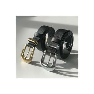 Ensemble de 2 boucles de ceinture pour femmes, pour ceintures de pantalon, ceintures de veste, ceintures de robe, ceintures de chemise - Noir - Or et Argent - Product Image 2