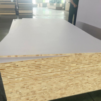 Panneau de contreplaqué en eucalyptus massif de 18 mm, finition noyer blanc et gris, pour chambre d'hôtel et cuisine, usage général