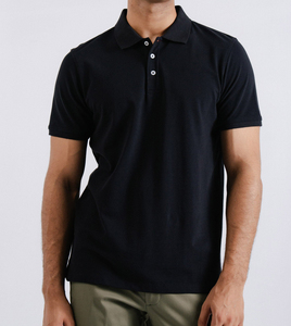 240สำหรับผู้ชาย GSM และกอล์ฟสำหรับเสื้อโปโลดีไซน์สีพื้นใส่ออกกำลังกายลำลองพิมพ์ลายได้ - Product Image 1